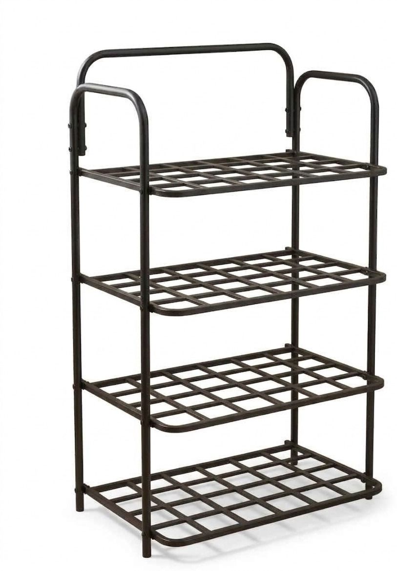 4 Compartments Household Plastic With Metal Kitchen Trolley (DIY(Do-It-Yourself) Plastic Kitchen Trolley-image-16