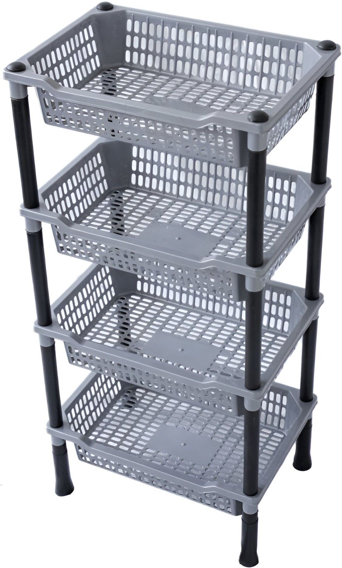 Multi-Purpose Plastic Storage Organizer 4-Layer Rack Kitchen & Office Plastic Kitchen Trolley-image-21