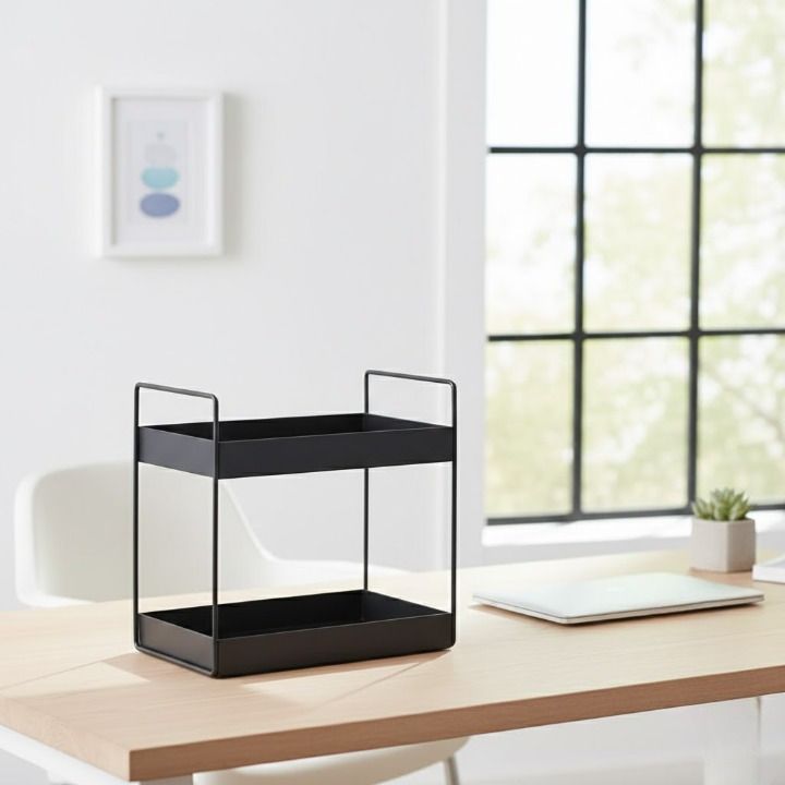 arowanaa Square Metal Utility Trolley with Wheels for Kitchen Storage & Home Use(3 Layer) Iron Kitchen Trolley-picture-26