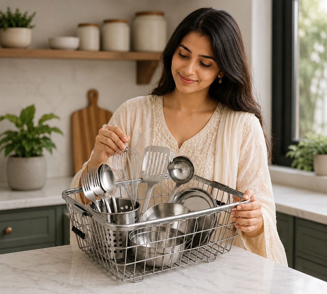 creatifyfashion Stainless Steel Kitchen Trolley-picture-48