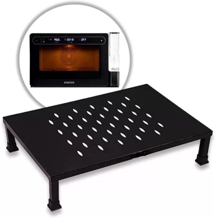 spylock Microwave Oven Stand Oven Stand for Kitchen Trolley Stainless Steel Kitchen Trolley-picture-27