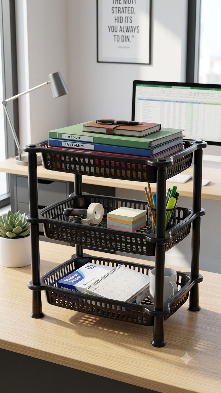 Plastic Kitchen Trolley-image-46