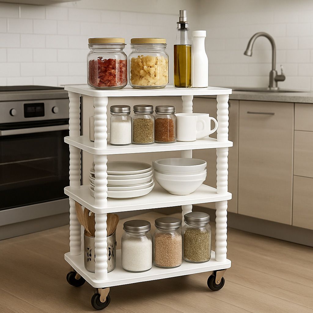 Plastic Kitchen Trolley