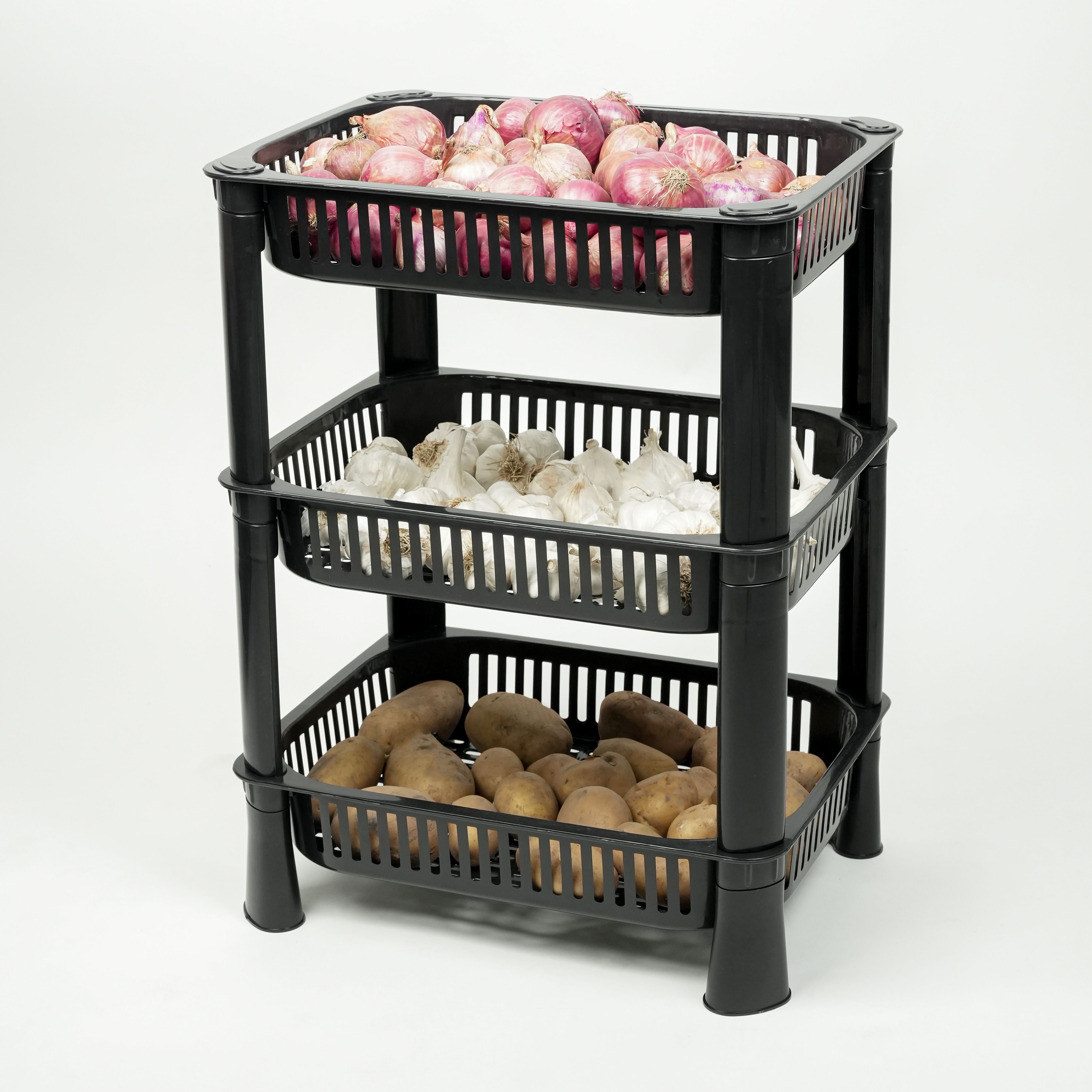 umax Multi-Purpose Kitchen Storage Rack For Kitchen & Office Plastic Kitchen Trolley-picture-19