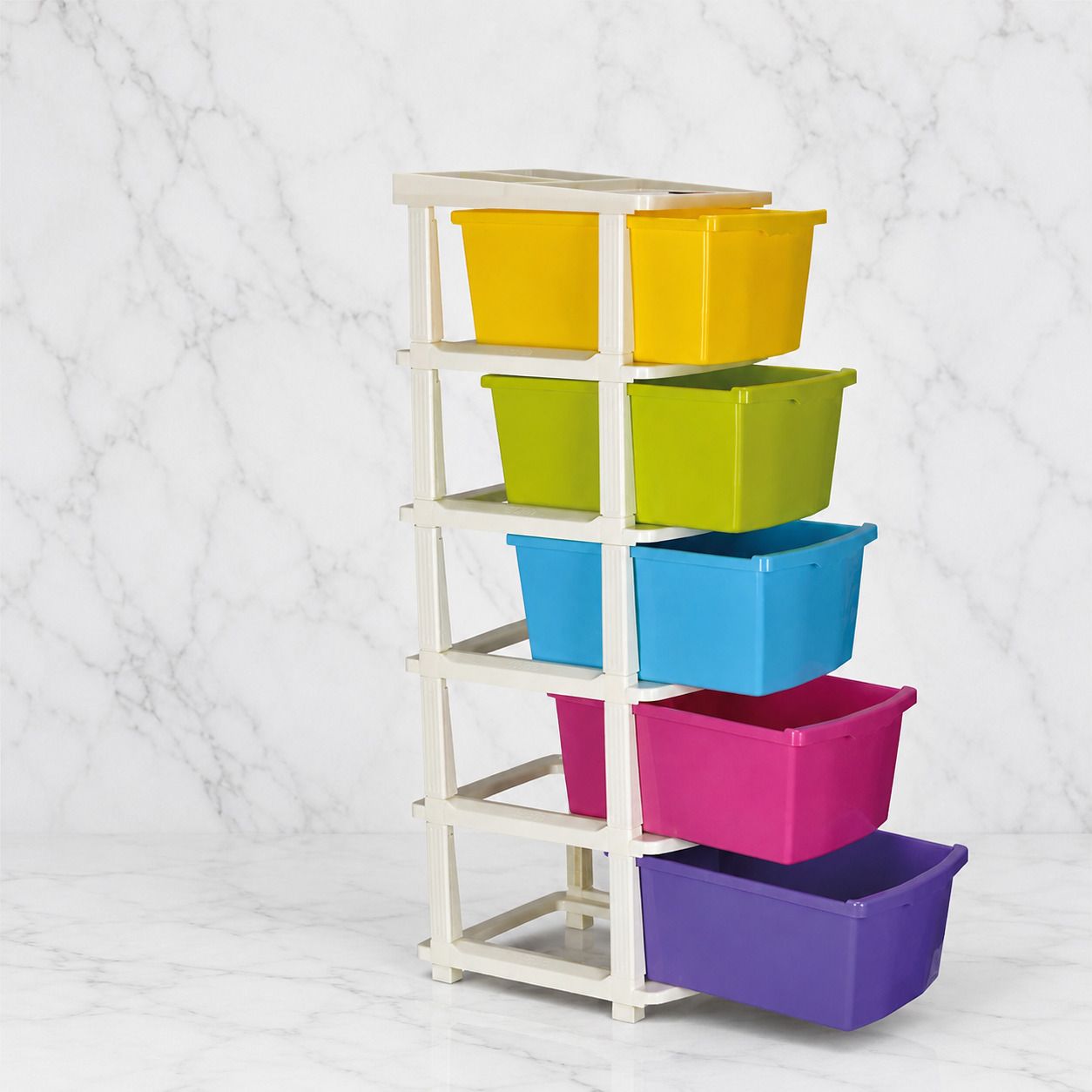 ak10zone 5 Layer Multipurpose Storage Organizer Rack Plastic Kitchen Trolley-picture-13