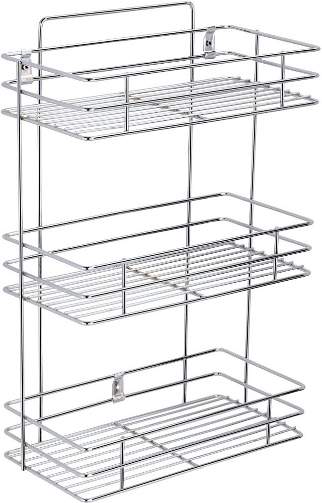 tadatmak Stainless Steel Fruits & Vegetable Trolley Basket with Wheel Steel Kitchen Trolley-picture-28