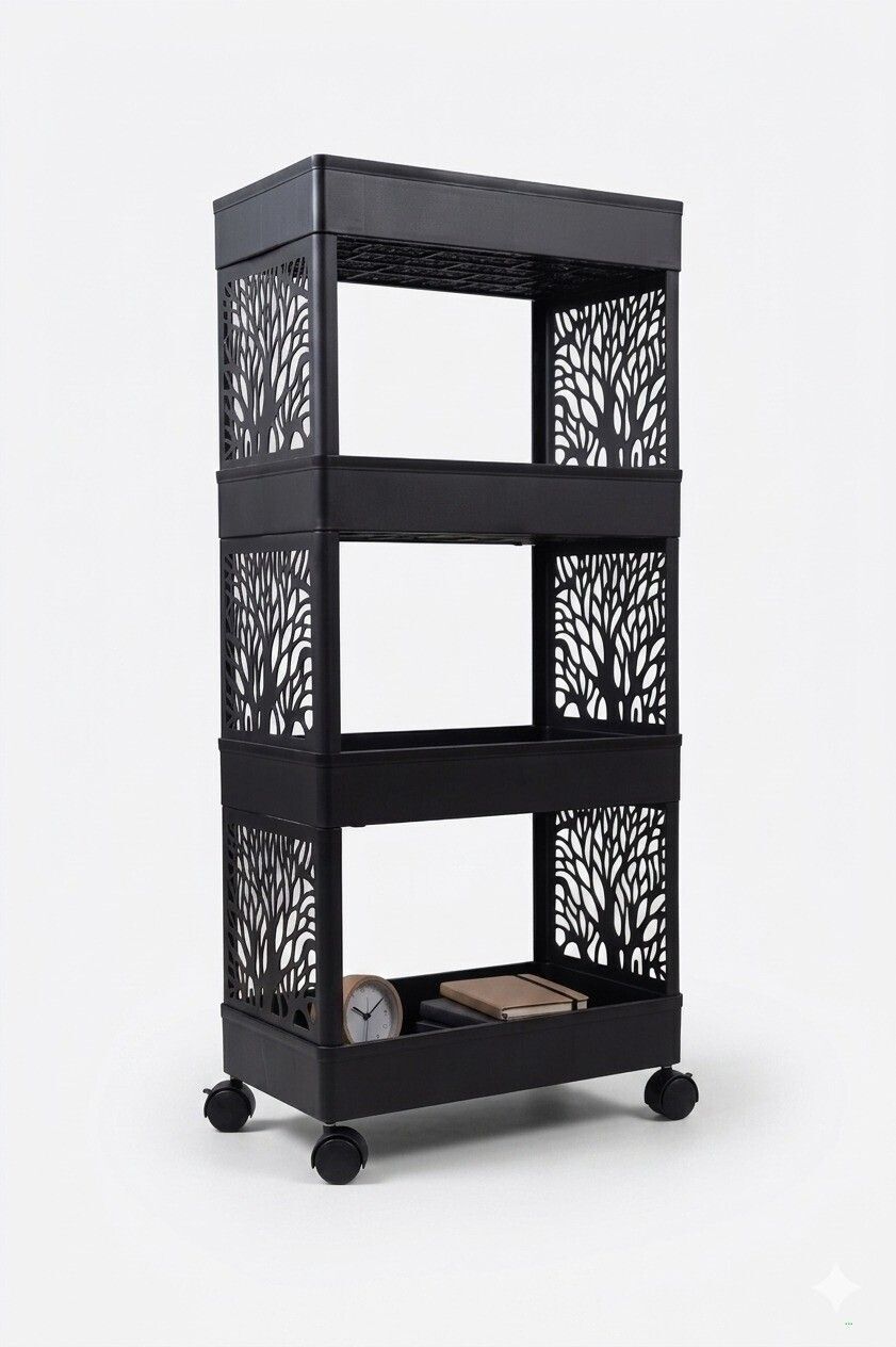 scrub daddy Household Utility Cart for Kitchen Accessories Plastic Kitchen Trolley-picture-15