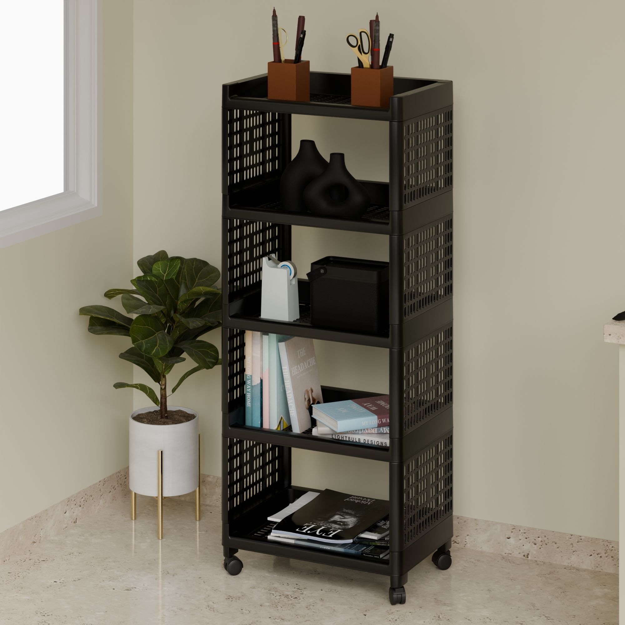 Plastic Kitchen Trolley-image-18