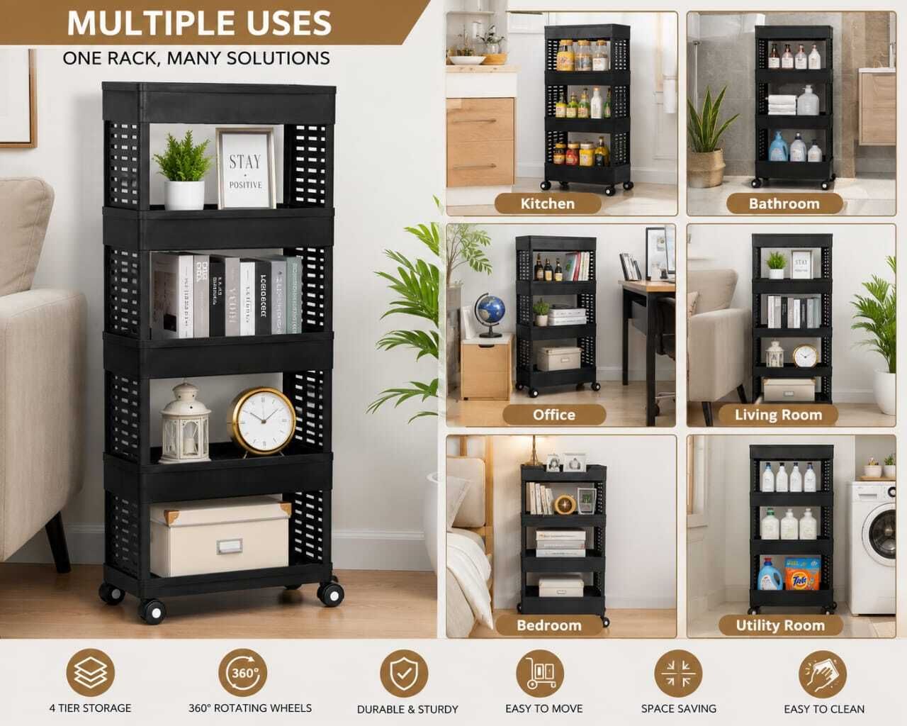tissoo Plastic Kitchen Trolley-picture-14