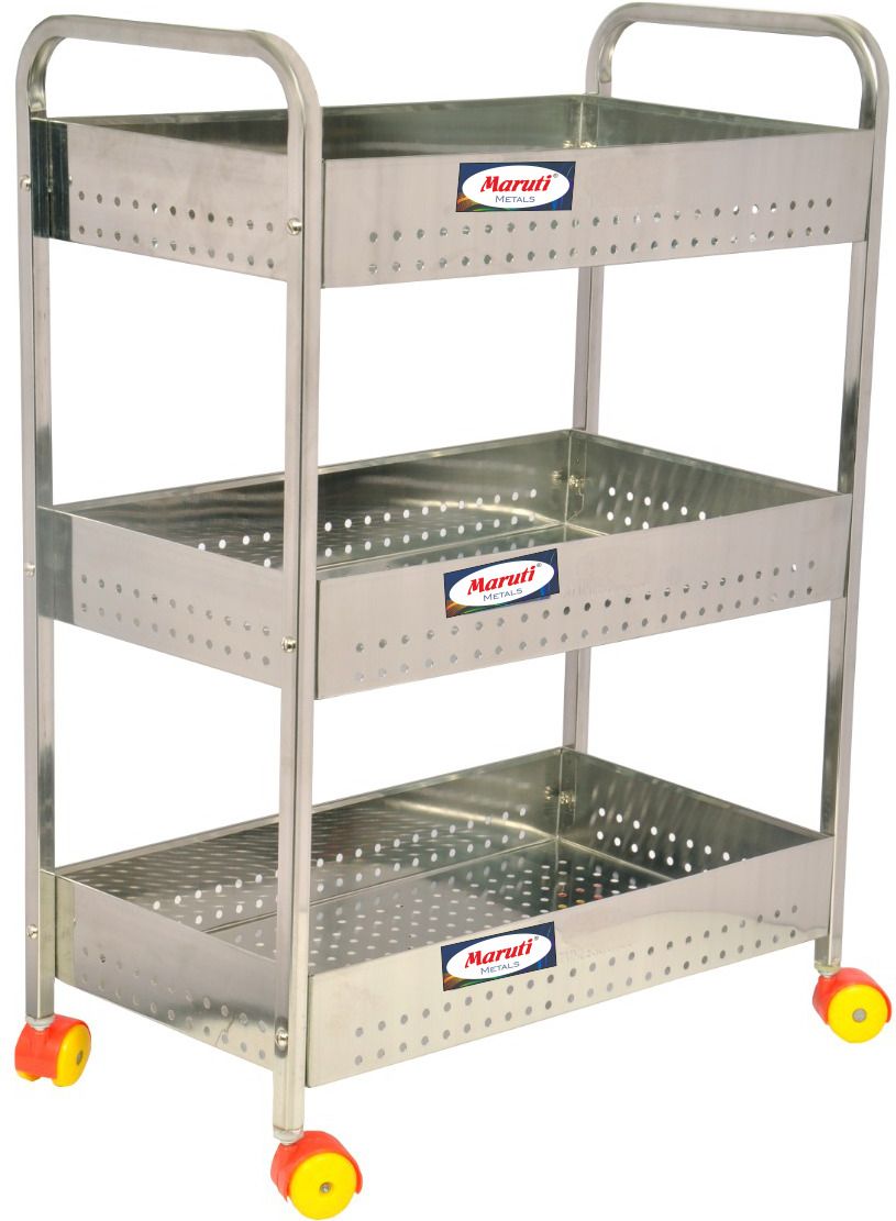 marutimetals Stainless Steel Kitchen Trolley-picture-13