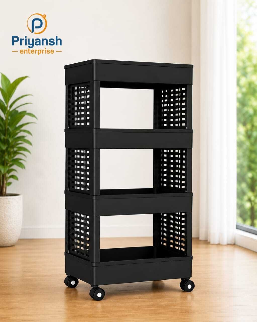 priyansh flexistore 3 Plastic Kitchen Trolley-picture-38