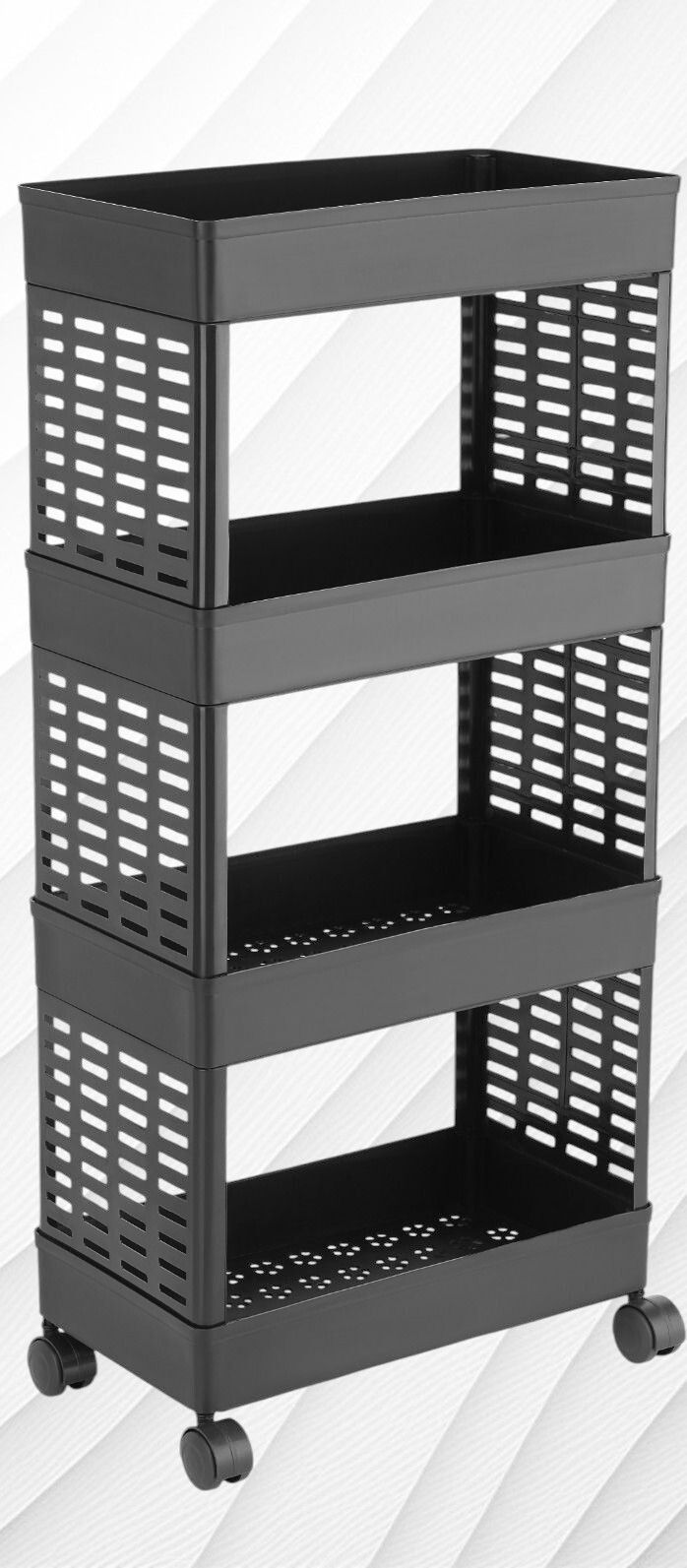 hevenq Cutlery Kitchen Rack Plastic, 4 layer Plastic|kitchen accessories | Plastic Kitchen Trolley-picture-18