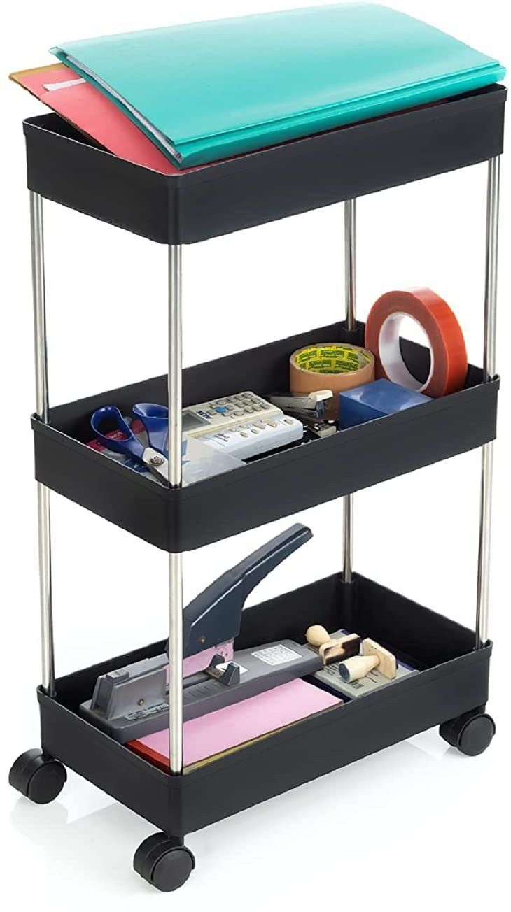 vm bond Stainless Steel, Plastic Kitchen Trolley-picture-16