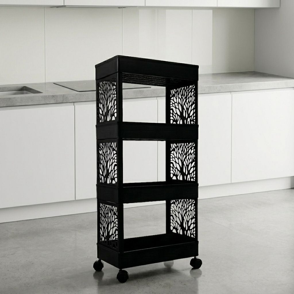 suptikes Multi Layer Multipurpose Kitchen Storage Organizer Plastic Kitchen Trolley-picture-36