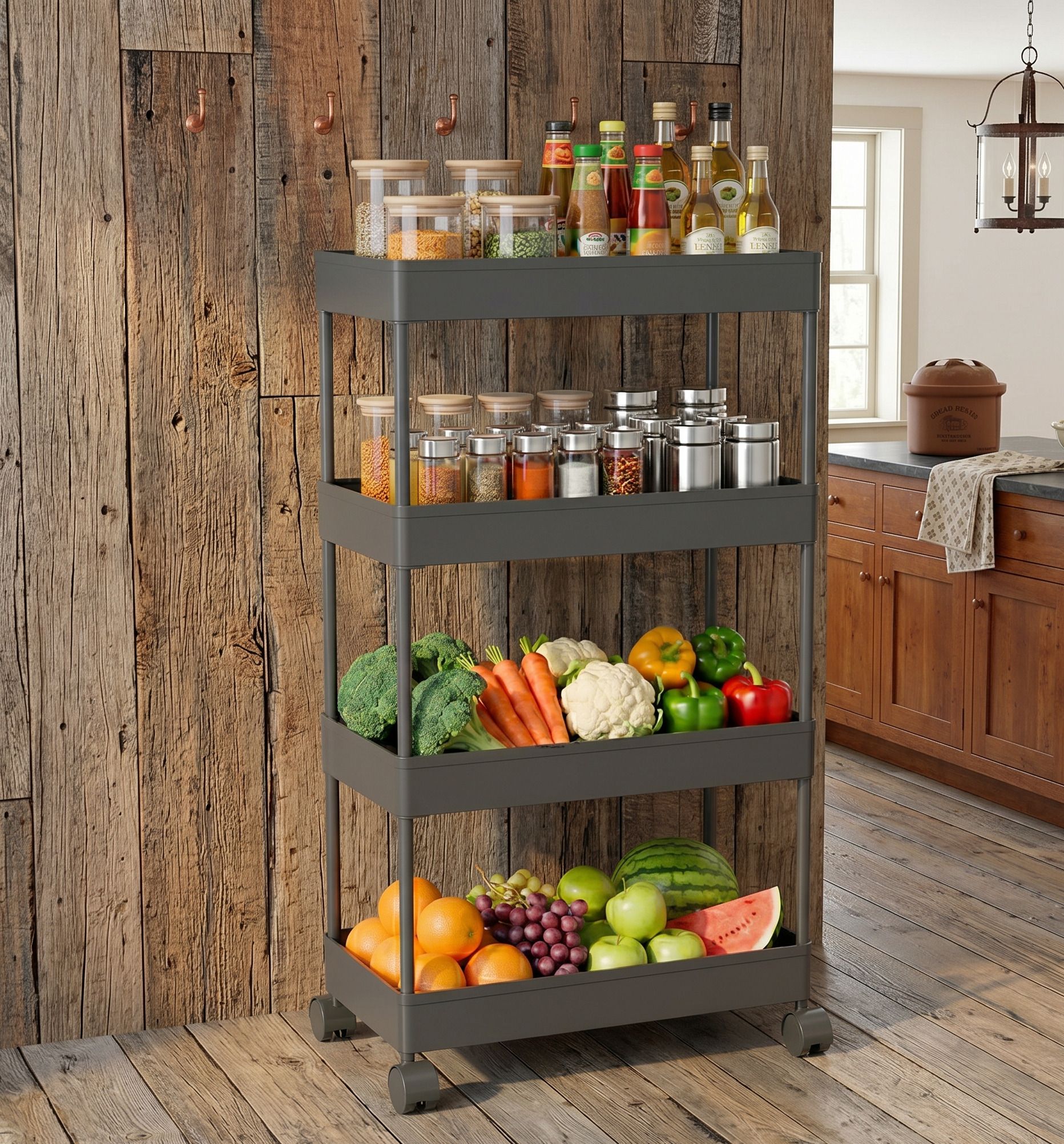 nutriverse Steel Kitchen Trolley-picture-12