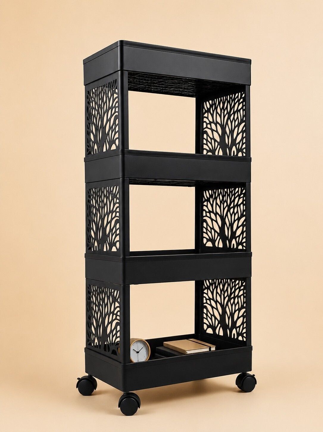 jainpet Four Tier Plastic Rack for Everyday Organization Plastic Kitchen Trolley-picture-41