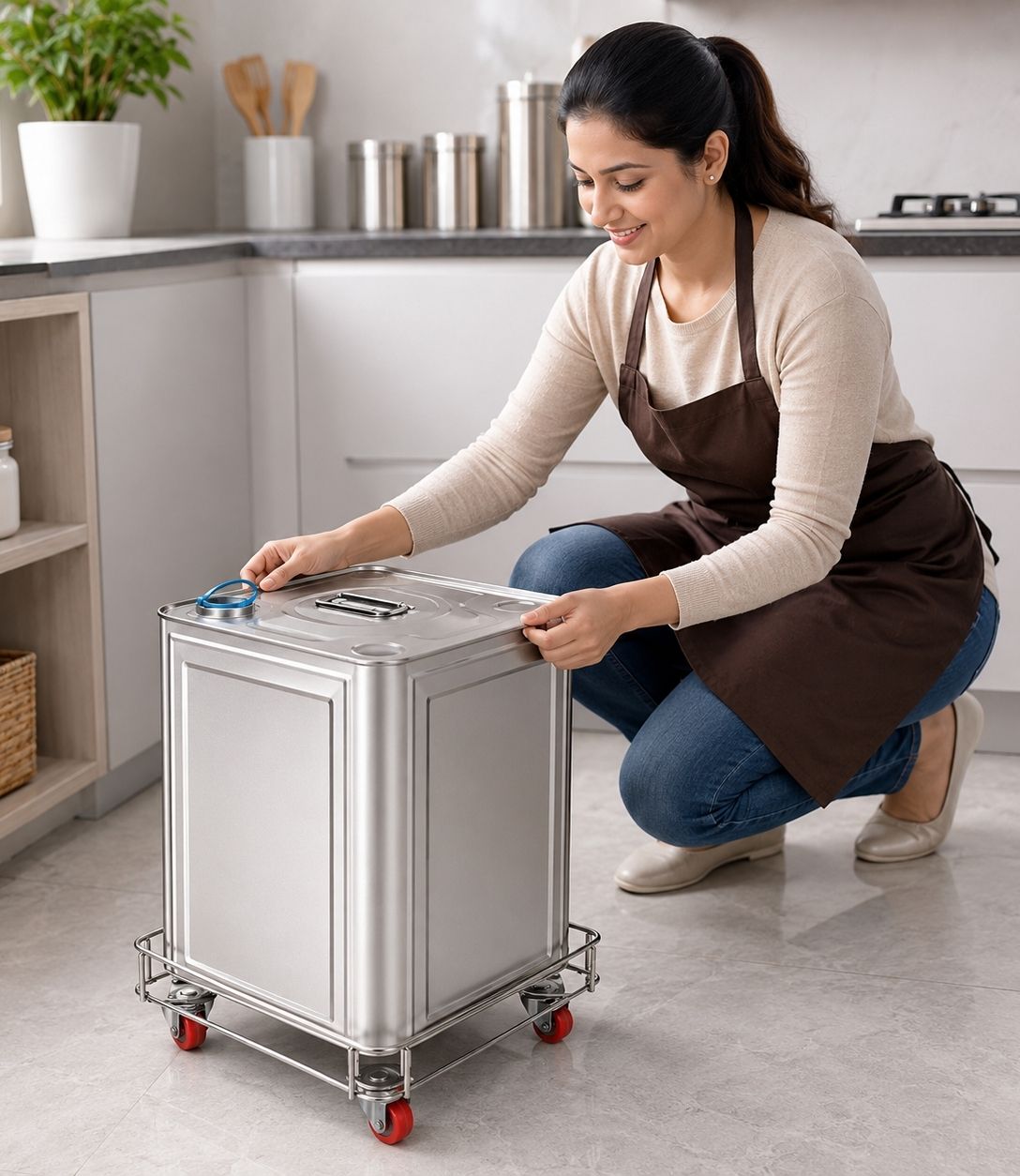 shivshakti ecommerce Stainless Steel Kitchen Trolley-picture-27