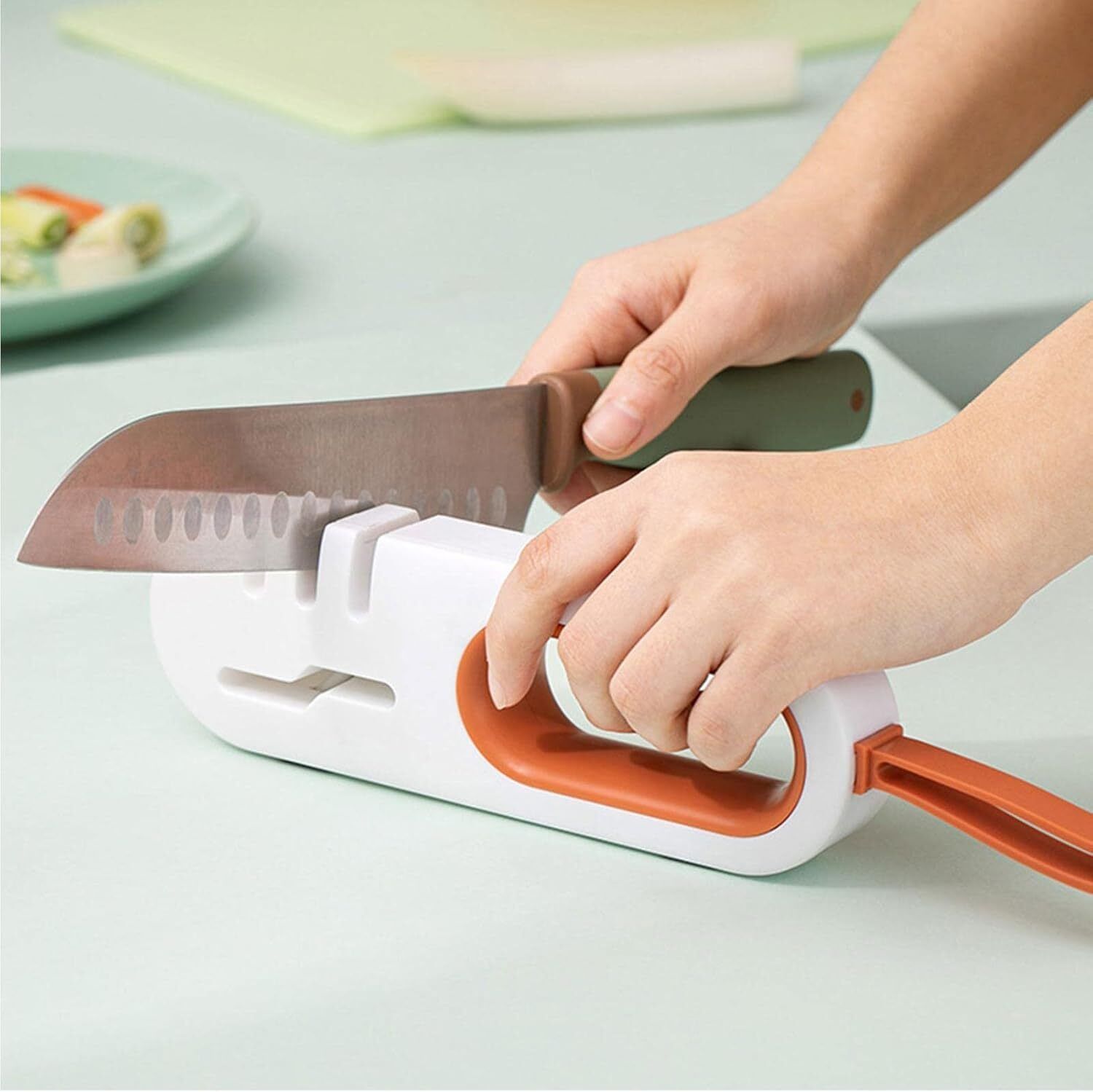 Professional Knife Sharpener for Kitchen, Camping & Hiking, Knife Sharpening Steel-image-5