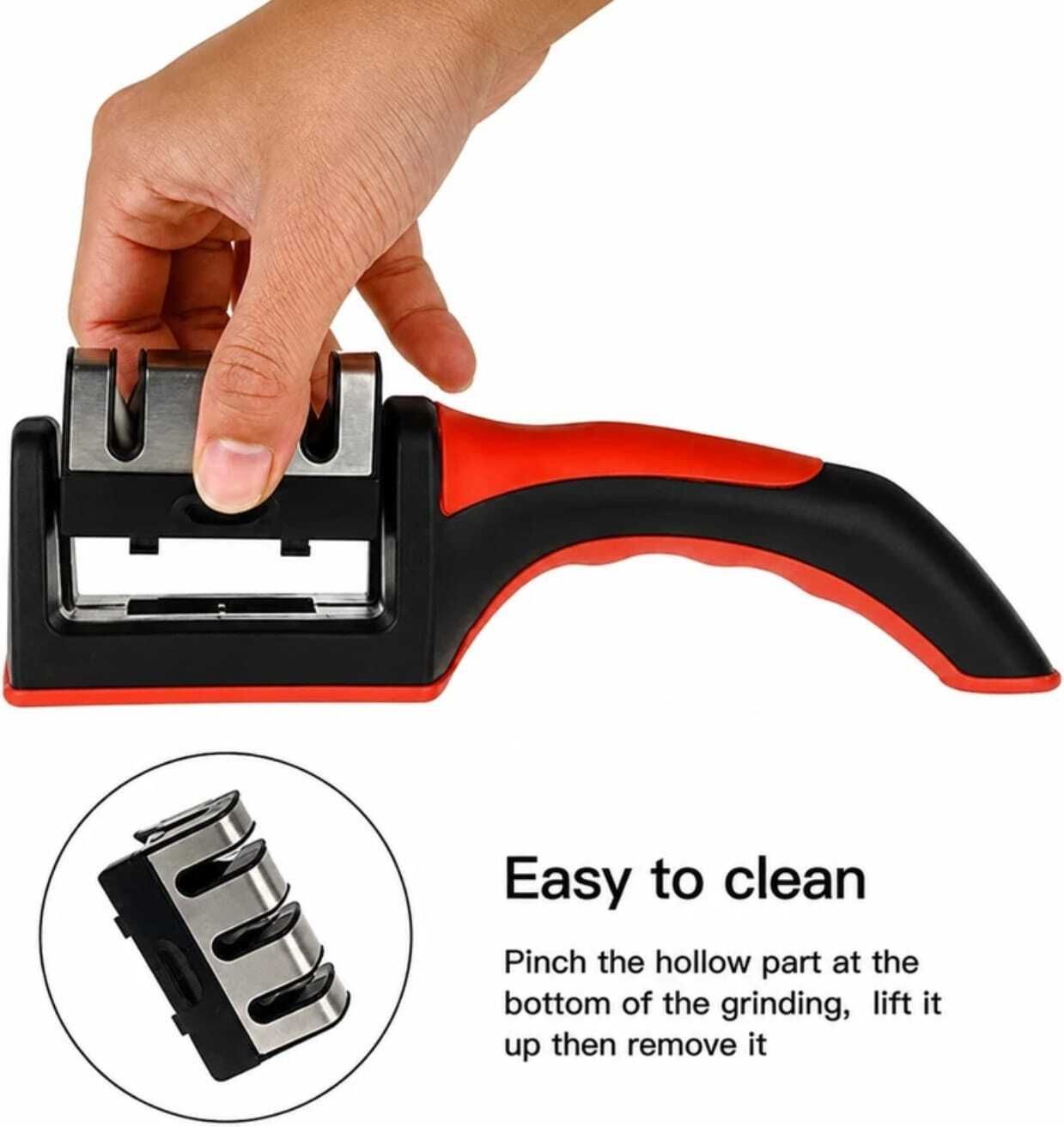 Easy Grip Handle Knife Sharpner Knife Sharpening Steel-image-44