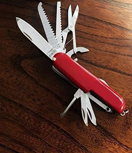ASTOUND Stainless Steel Multi-function Swiss Knife Set-Red Multi Tool, Knife, Pocket Knife, Survival Knife-picture-21