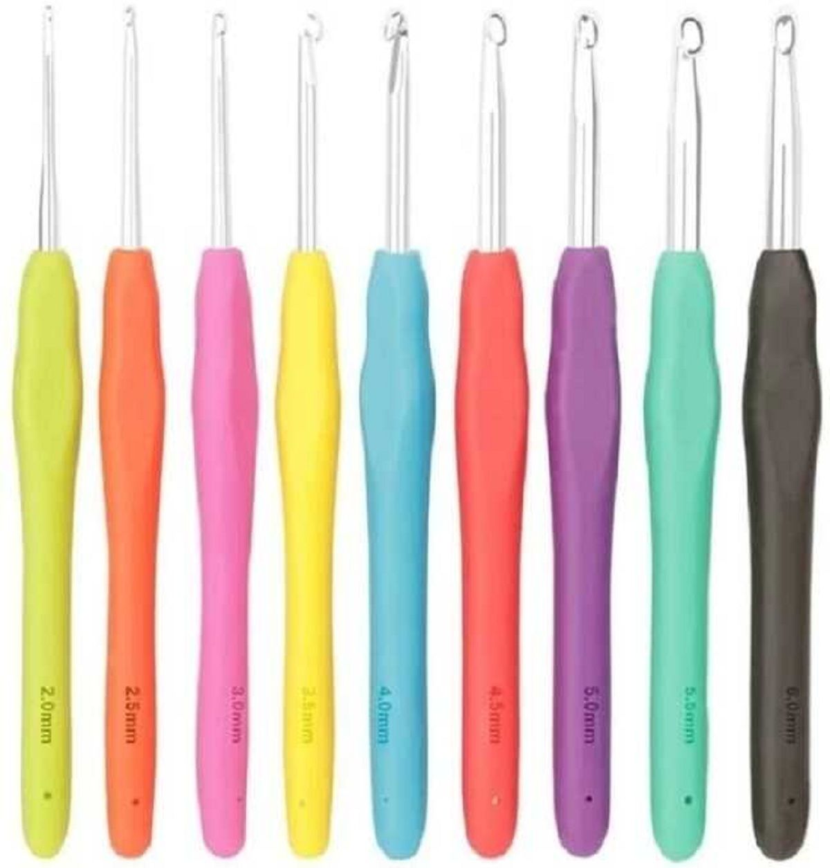 glow first Crochet Hook Set Aluminum Arthritic Hands Smooth Needles Knitting Needles Knitting Pin-picture-12