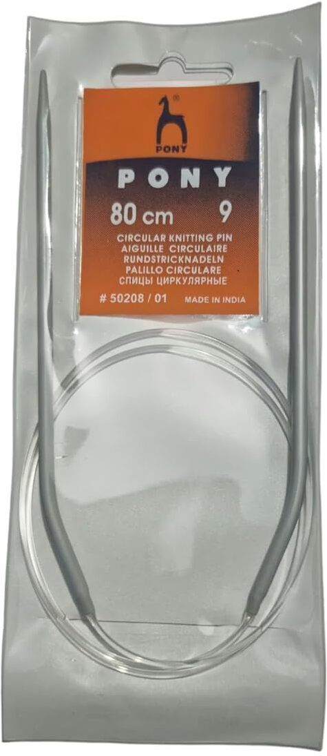 80cm Pony Circular Knitting Needle with Soft Cable Size No. 9 (Dia- 3.75mm) Knitting Pin-image-14