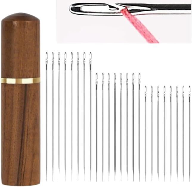 30pcs Set - Self-Threading Quilting Needle Hand Sewing Needle-image-11