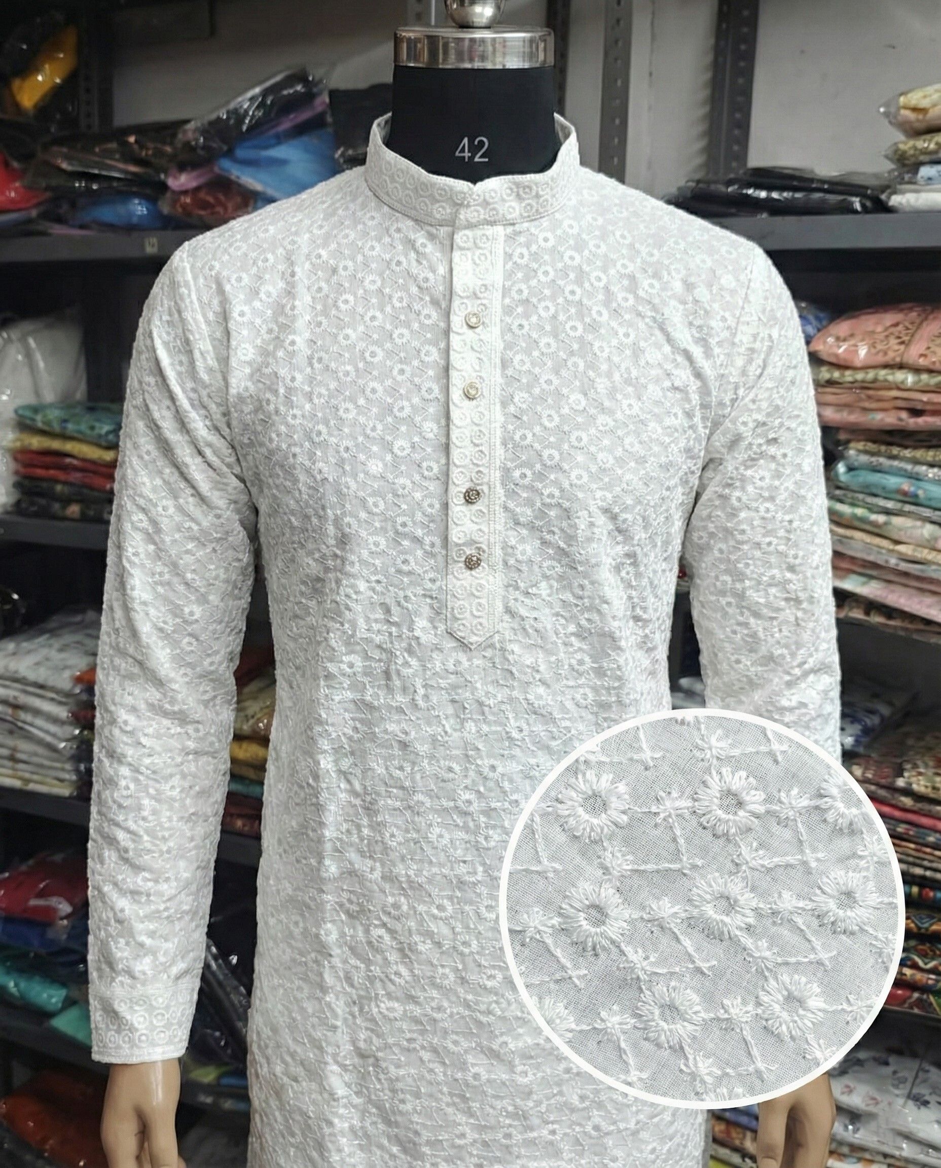 jilani traders Men Viscose Rayon Kurta Pyjama Set-picture-41