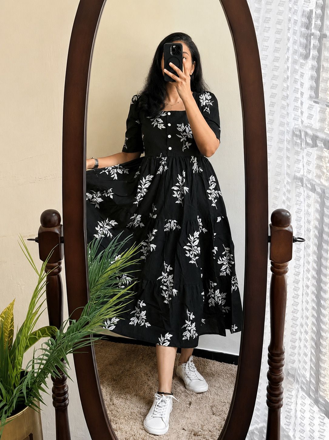 Women Floral Print, Printed Viscose Rayon A-line Kurta-image-48
