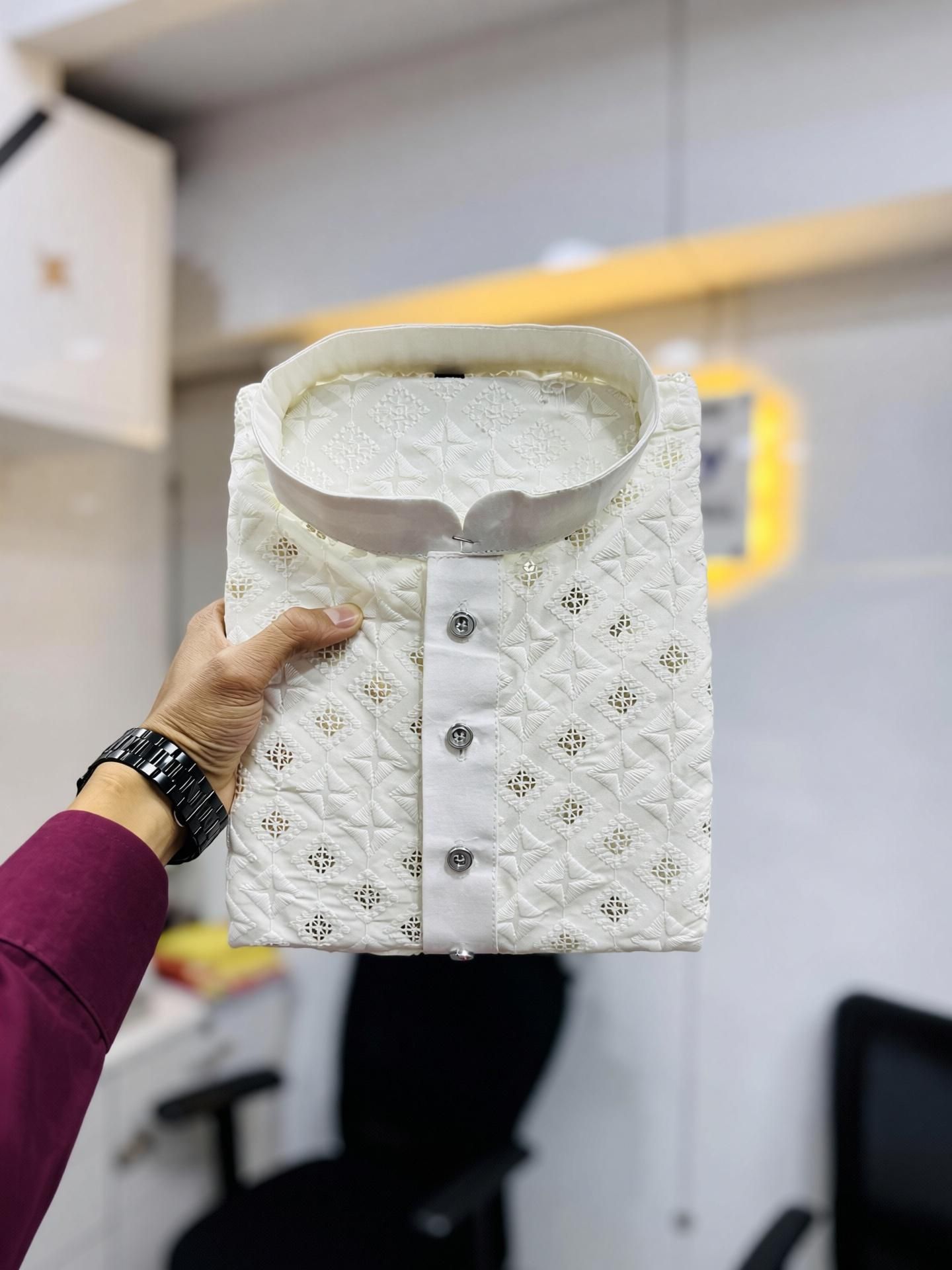 Men Printed Cotton Blend Ethnic Dress