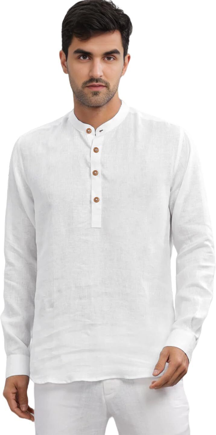 amritenterprise Solid Pure Cotton Straight Kurta for Men-picture-35