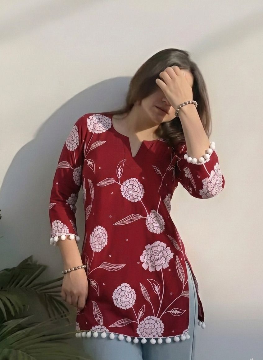 nandani textile Floral Print Pure Cotton Straight Kurta for Women-picture-33
