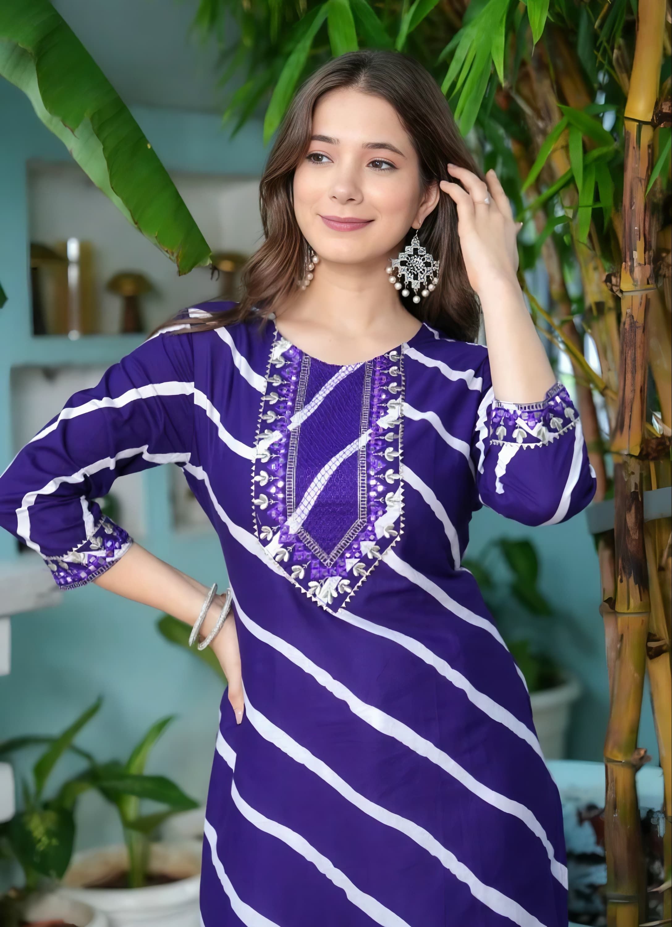 Women Floral Print Viscose Rayon Straight Kurta-image-16