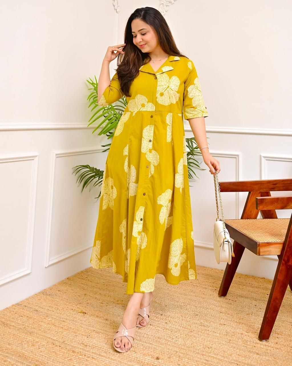priya creation Printed Viscose Rayon A-line Kurta for Women-picture-22