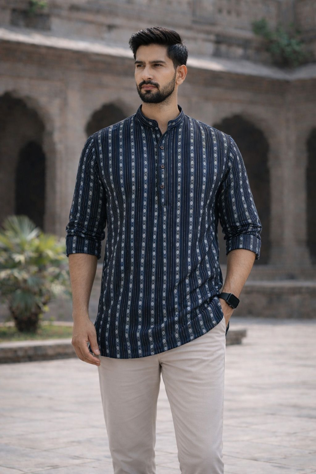 ladsloom Pack of 6 Men Solid Pure Cotton Straight Kurta-picture-13