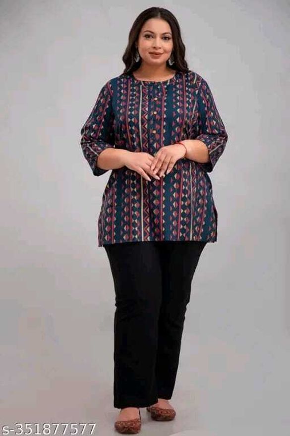 houseofcommon Printed Viscose Rayon Straight Kurta for Women-picture-12