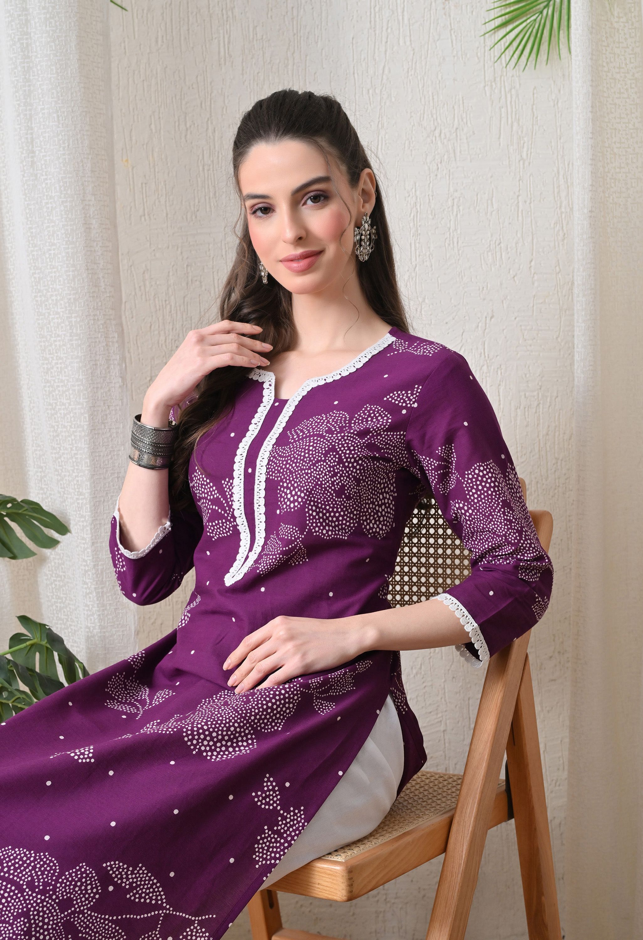 koito Women Printed Pure Cotton Straight Kurta-picture-3