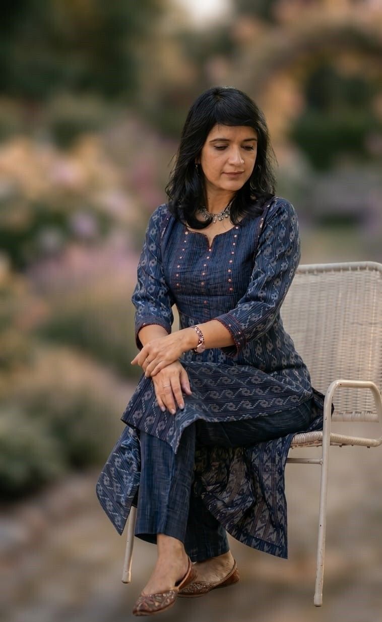 Women Printed Khadi Cotton Straight Kurta-image-35