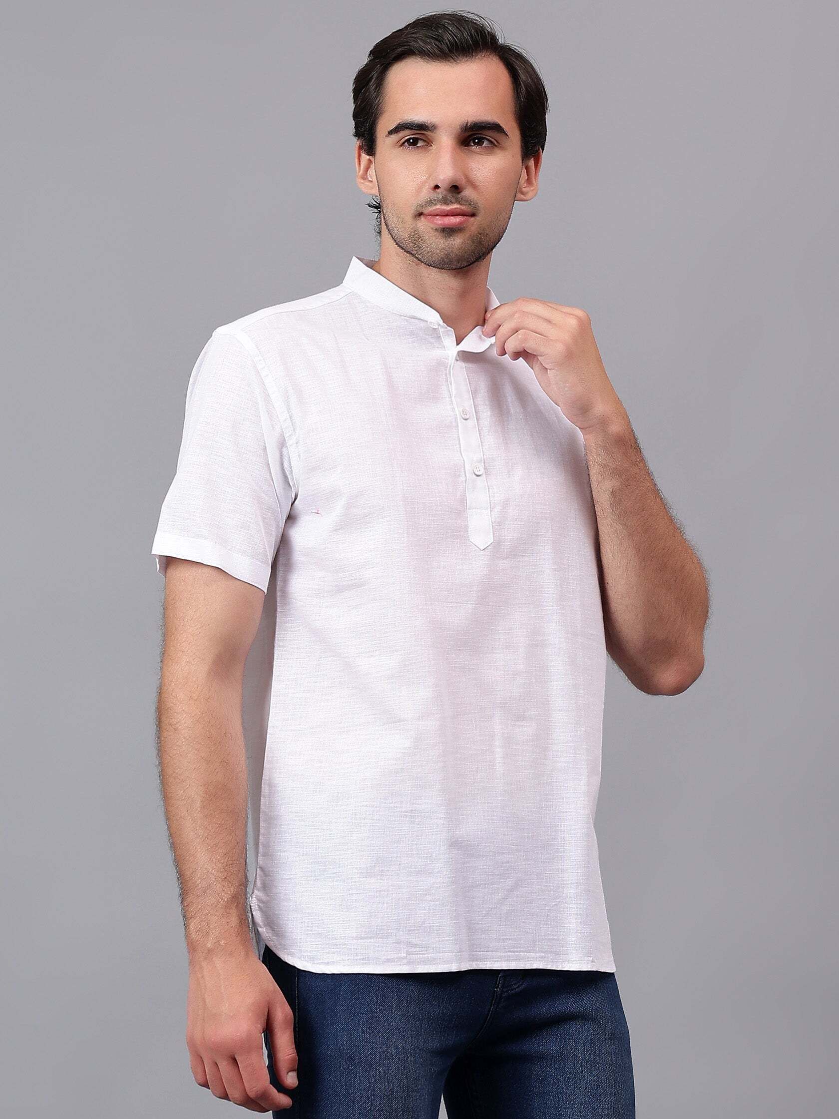 yugnik Solid Pure Cotton Straight Kurta for Men-picture-13