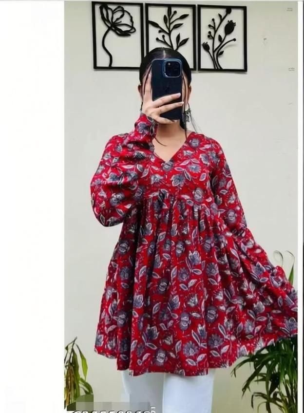 Casual Regular Sleeves Printed Women Multicolor Top-image-25