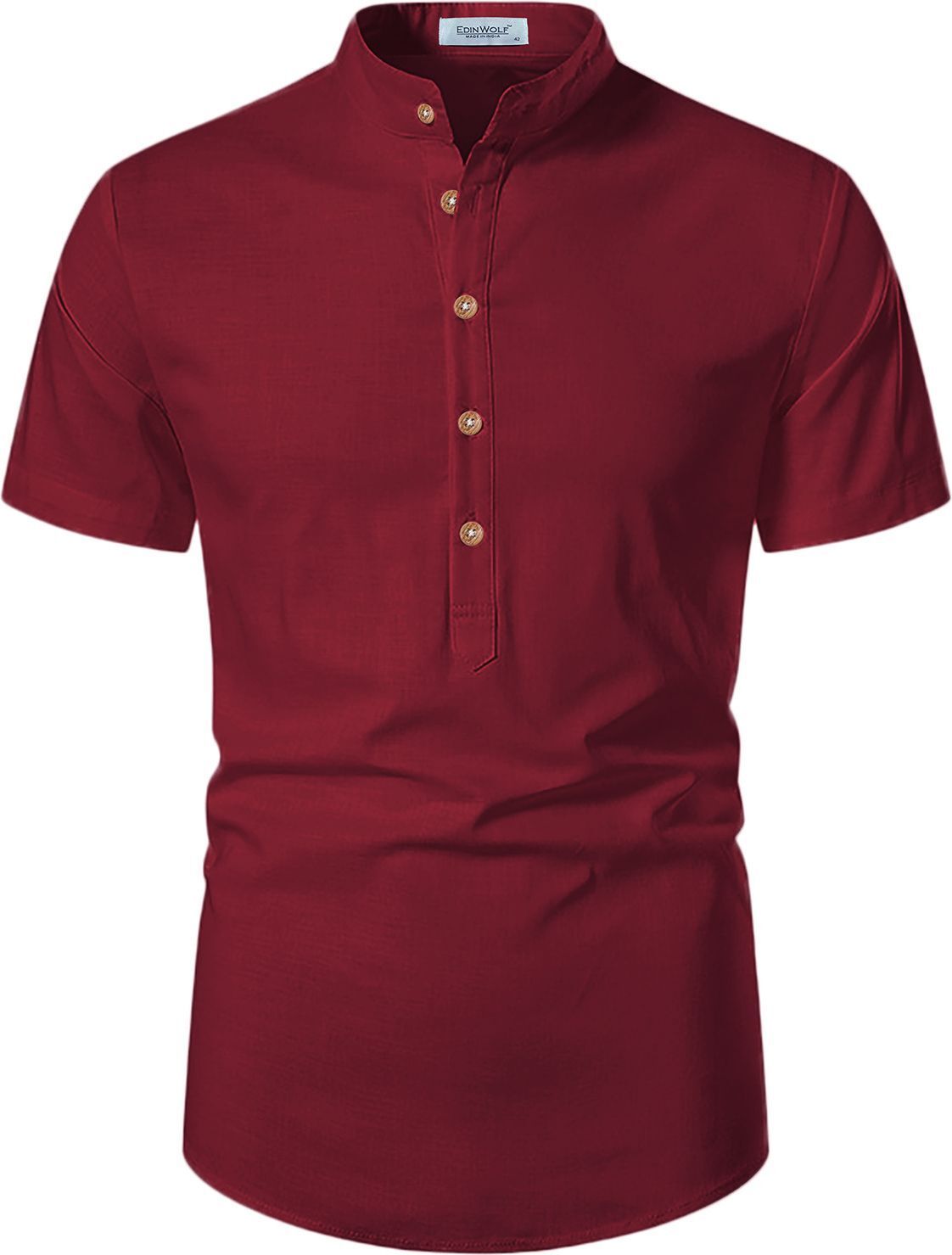 amritenterprise Solid Cotton Blend Straight Kurta for Men-picture-39