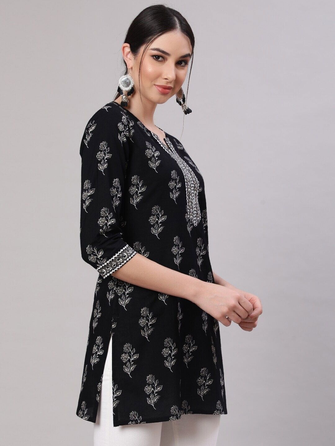 jsimar Women Printed Viscose Rayon Straight Kurta-picture-6