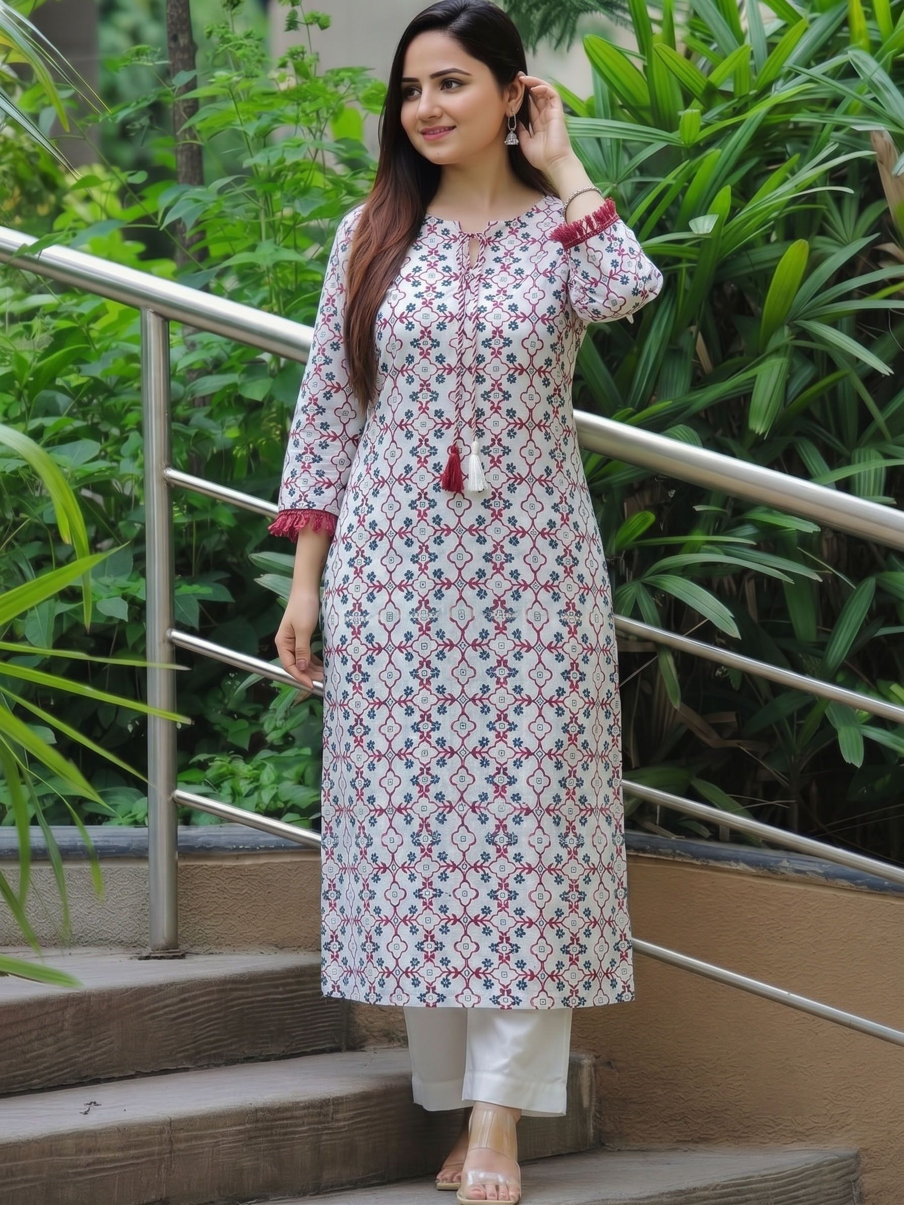 sa rasa Printed Viscose Rayon Straight Kurta for Women-picture-17