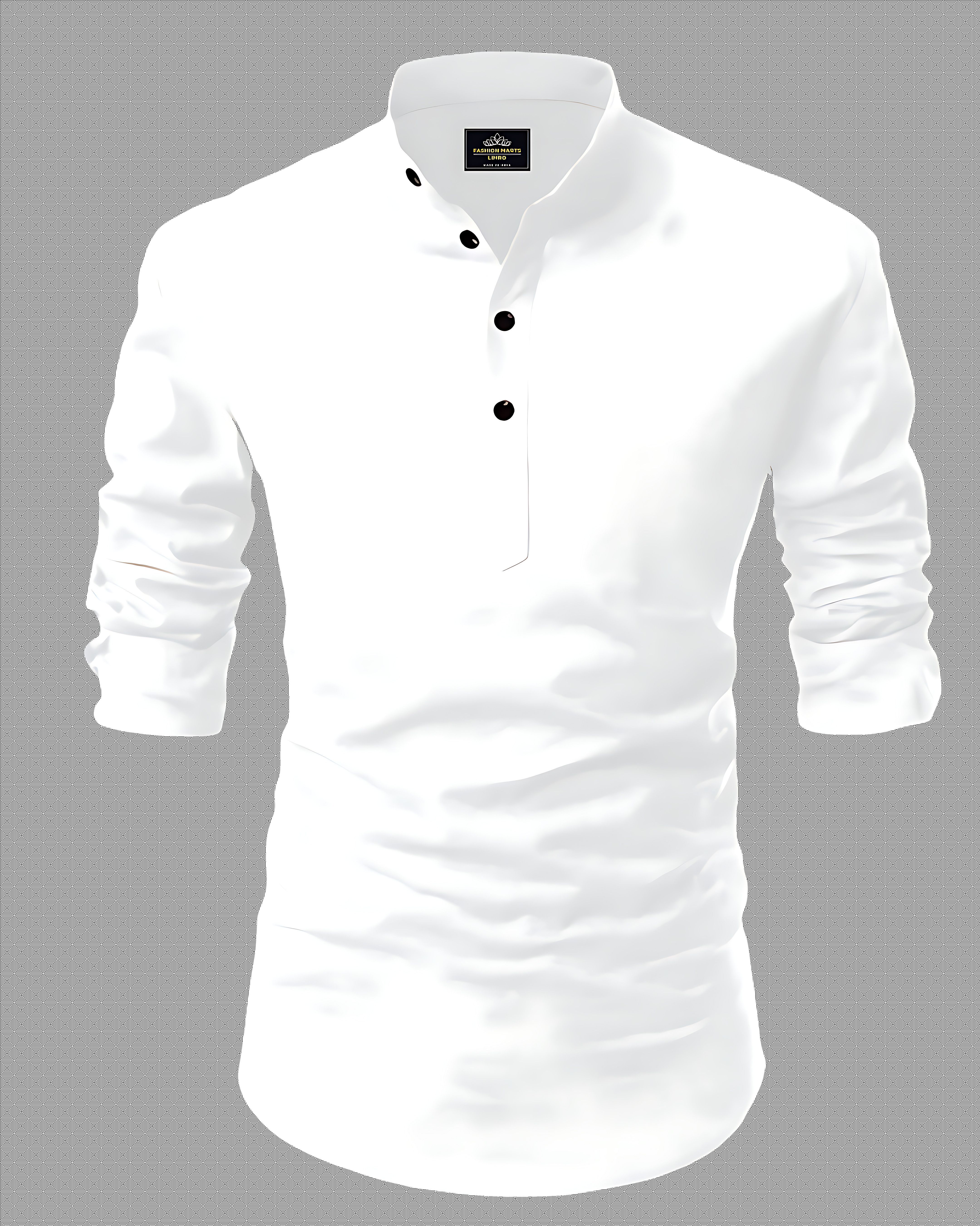 fashion marts Men Solid Cotton Blend Straight Kurta-picture-1