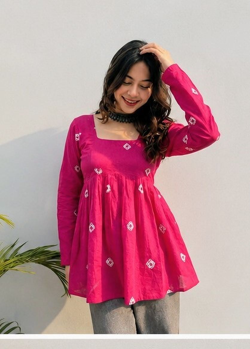 new4u Women Geometric Print, Printed Pure Cotton Flared Kurta-picture-44