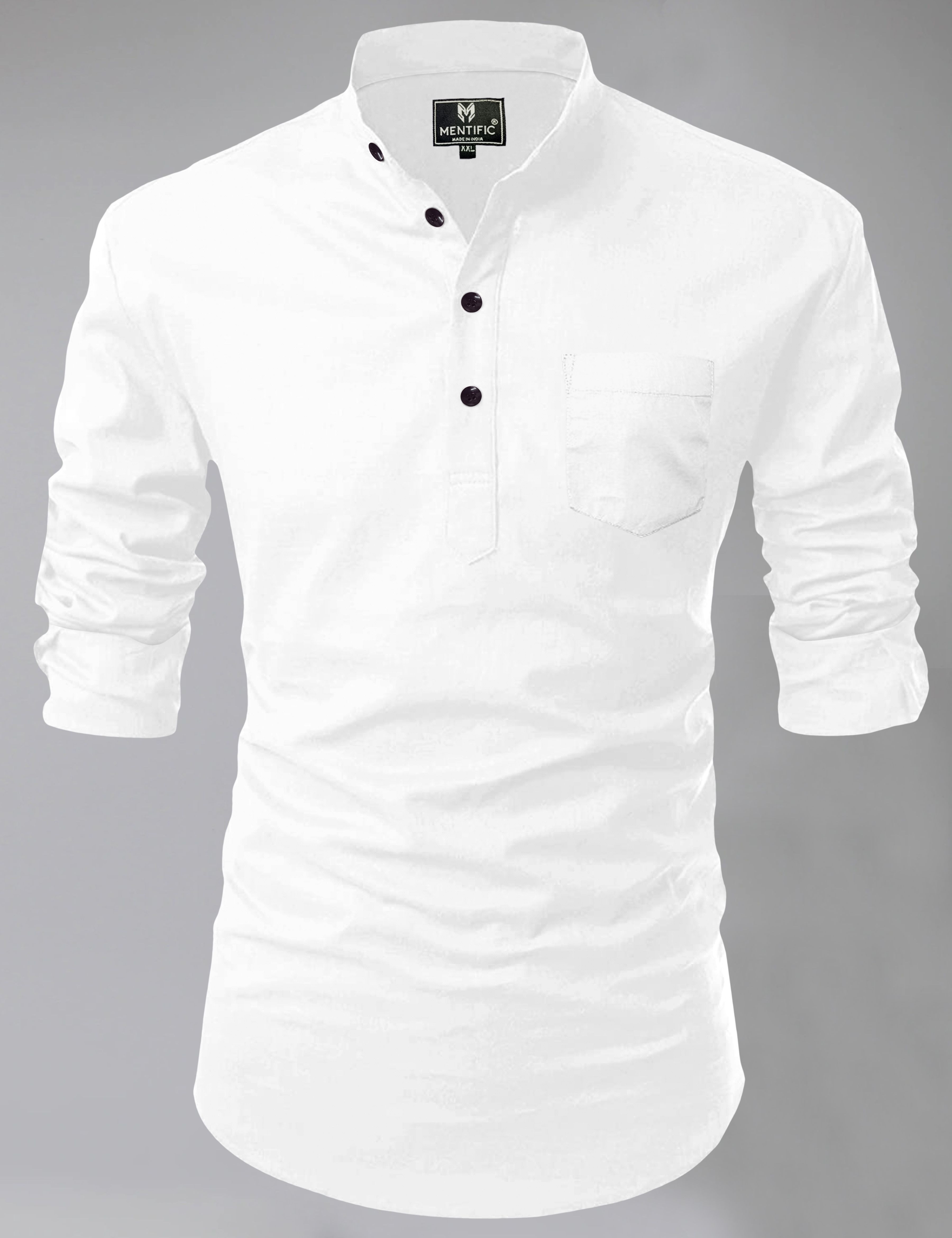 houseofcommon Men Self Design Cotton Blend Straight Kurta-picture-47