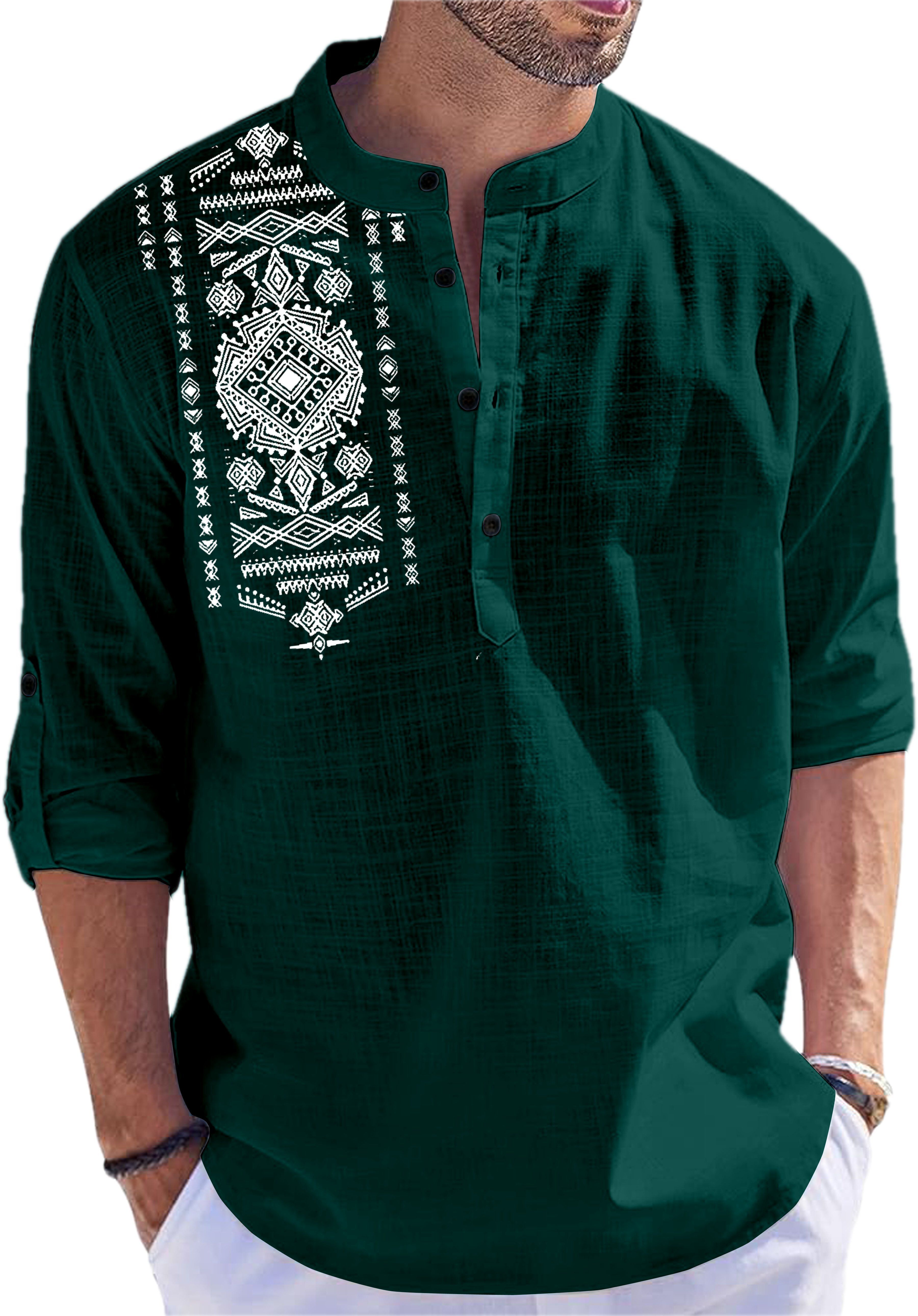 folgen Men Self Design Cotton Blend Straight Kurta-picture-11