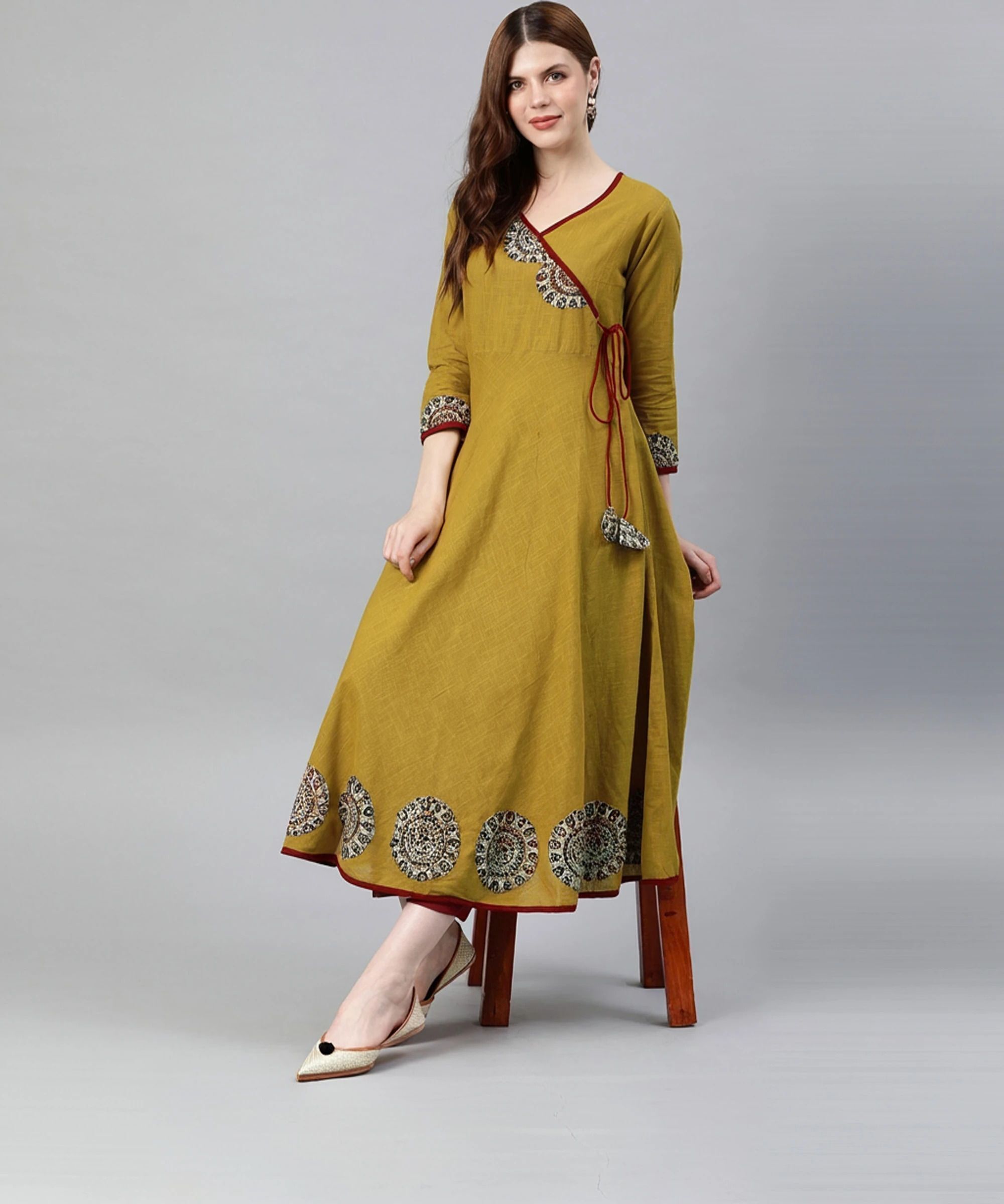 ikrass Women Printed Cotton Blend Anarkali Kurta-picture-15
