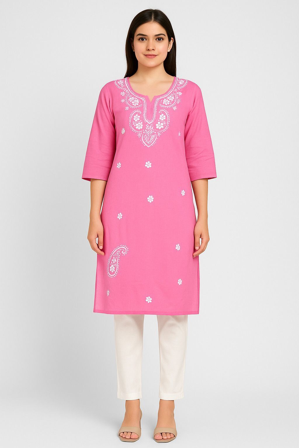 rkventure Floral Print Pure Cotton A-line Kurta for Women-picture-28