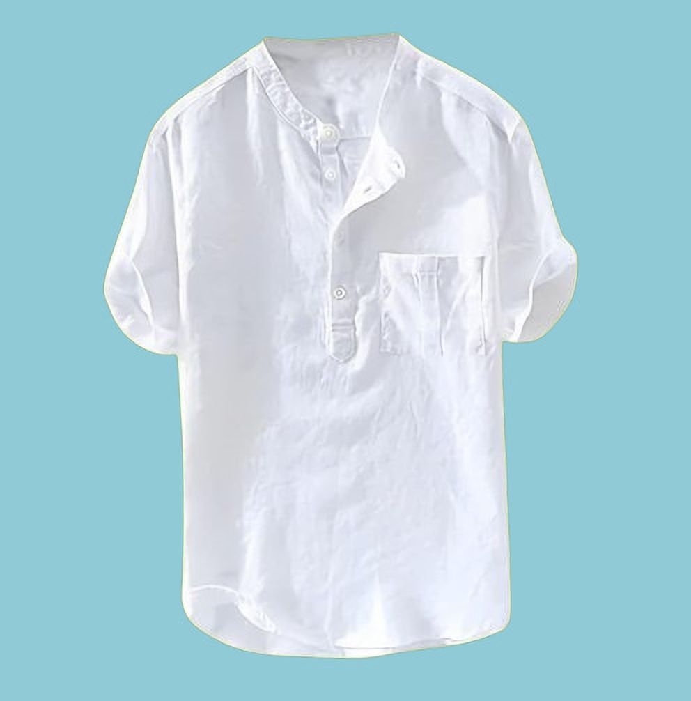 gainell Solid Cotton Blend Straight Kurta for Men-picture-1